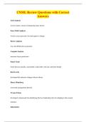 CNML Review Questions with Correct&NewLine;Answers