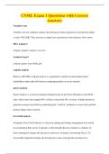 CNML Exam 1 Questions with Correct&NewLine;Answers