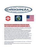 POSTPARTUM HEMORRHAGE UPDATED EXAMS TEST PAPER QUESTIONS AND ANSWERS SURE 