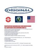 POSTPARTUM HEMORRHAGE CORE MAIN EXAMS ALL QUESTIONS AND ANSWERS SURE 