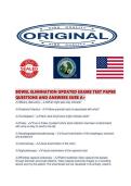 BOWEL ELIMINATION UPDATED EXAMS TEST PAPER QUESTIONS AND ANSWERS SURE 