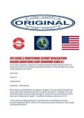 ATI LEVEL 2 PROCTORED LATEST EVALUATION EXAMS QUESTIONS AND ANSWERS SURE 