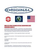 GMS 522 FINAL EXAMS ACTUAL QUESTIONS AND ANSWERS SURE