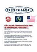 NICET LEVEL 1 FIRE ALARM SYSTEMS LATEST EXAMS PAPER QUESTIONS AND ANSWERS SURE