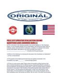 POLS 2311 UPDATED EVALUATION EXAMS QUESTIONS AND ANSWERS SURE