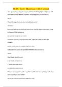ICBC Test 1 Questions with Correct