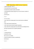 ICBC Questions with Correct Answers