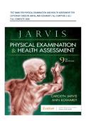 TEST BANK FOR PHYSICAL EXAMINATION AND HEALTH ASSESSMENT 9TH EDITION BY CAROLYN JARVIS&comma; ANN ECKHARDT &sol; ALL CHAPTERS 1-32 &sol; FULL COMPLETE 2026