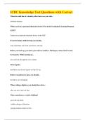 ICBC Knowledge Test Questions with Correct Answers
