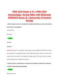 PCB 3233 Exam 2 V1 &vert; PCB 3233 &NewLine;Immunology &vert; Actual Q&A with Rationale &NewLine;&lpar;PCB3233 Exam 2&rpar; &vert; University of Central &NewLine;Florida