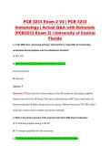 PCB 3233 Exam 2 V2 &vert; PCB 3233 &NewLine;Immunology &vert; Actual Q&A with Rationale &NewLine;&lpar;PCB3233 Exam 2&rpar; &vert; University of Central &NewLine;Florida