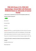 PCB 3233 Exam 2 V3 &vert; PCB 3233 &NewLine;Immunology &vert; Actual Q&A with Rationale &NewLine;&lpar;PCB3233 Exam 2&rpar; &vert; University of Central &NewLine;Florida