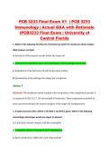 PCB 3233 Final Exam V1  &vert; PCB 3233 &NewLine;Immunology &vert; Actual Q&A with Rationale &NewLine;&lpar;PCB3233 Final Exam &vert; University of &NewLine;Central Florida