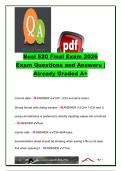 BUSI 520 Final Exam &lpar;2026&rpar; &vert; 300&plus; Exam Questions & Answers &vert; Microsoft Excel&comma; Financial Functions&comma; Solver&comma; PivotTables & Data Analysis &vert; BUSI 520 Business Analytic