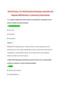 PCB 3703 Exam 1 V2 &vert; PCB 3703 Human Physiology &vert; Actual Q&A with &NewLine;Rationale &lpar;PCB3703 Exam 1&rpar; &vert; University of Central Florida