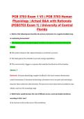 PCB 3703 Exam 1 V1&ndash;V3 &vert; PCB 3703 Human Physiology &vert; University of Central Florida &vert; Actual Q&A with Rationale &lpar;PCB3703 Exam 1&rpar;