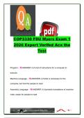 COP3330 Exam 1 &lpar;2026&rpar; &vert; 100&plus; Exam Questions & Answers &vert; C&plus;&plus; Programming&comma; Object-Oriented Programming&comma; Classes & Operator Overloading &vert; COP3330 Programming Fundamentals II &vert; Florida State University &lpar;FSU&rpar; Myers