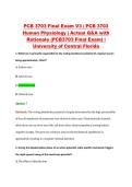 PCB 3703 Final Exam V1&ndash;V3 &vert; PCB 3703 Human Physiology &vert; University of Central Florida &vert; Actual Q&A with Rationale &lpar;PCB3703 Final Exam&rpar;
