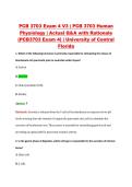 PCB 3703 Exam 4 V1&ndash;V3 &vert; PCB 3703 Human Physiology &vert; University of Central Florida &vert; Actual Q&A with Rationale &lpar;PCB3703 Exam 4&rpar;