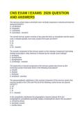 CNS Exam I