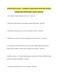 WKF KUMITE EXAM   &vert;  COMPLETE QUESTIONS WITH 100&percnt; RATED EXPERT SOLUTIONS &vert;2026 LATEST UPDATED