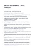 BIO 202 ASU Practical 3 &lpar;Final Practical&rpar;&period; Questions with Solutions