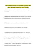 WKF KUMITE EXAM   &vert;260  COMPLETE QUESTIONS WITH 100&percnt; RATED EXPERT SOLUTIONS &vert;2026 LATEST UPDATED