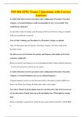 INP 401 EPIC Exam 1 Questions with Correct&NewLine;Answers