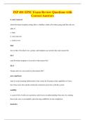 INP 401 EPIC Exam Review Questions with&NewLine;Correct Answers