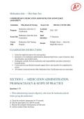 Medication Aide Ohio State Test &vert; &lpar;Latest 2026&sol;2027 Update&rpar; &vert; Complete Exam Q&A with Verified Answers and Detailed Rationales &vert; OAC Curriculum&comma; 6 Rights&comma; Delegation by Nurse&comma; Approved Routes &vert; A&plus; Graded &vert; Ohio Board of Nursing