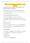 MDC4 Test 1 Questions with 100&percnt; Correct&NewLine;Answers