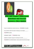 RTE 1401 EXAM COMPLETE PACKAGE DEAL