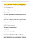 MDC4 Questions with 100&percnt; Correct Answers