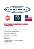 N3CN3 UPDATED FINAL EXAMS QUESTIONS AND ANSWERS SURE