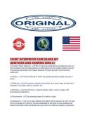 COURT INTERPRETER CORE EXAMS SET QUESTIONS AND ANSWERS SURE 