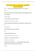 NAUI Nitrox Diver Questions with 100&percnt;&NewLine;Correct Answers