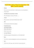 NAUI Nitrox Diver Final Test Questions with&NewLine;100&percnt; Correct Answers