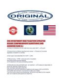 CISI INVESTMENT RISK TAXATION UPDATED EXAMS COMPREHENSIVE QUESTIONS AND ANSWERS SURE A&period;pdf&NewLine;&NewLine;