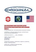 CISI INVESTMENT RISK TAXATION LATEST EVALUATION EXAM QUESTIONS AND ANSWERS