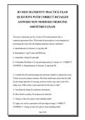 RN HESI Maternity Practice Exam &vert; 100&plus; Questions with Detailed Answers&NewLine;&NewLine;