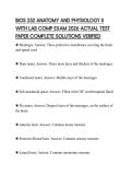 BIOS 252 ANATOMY AND PHYSIOLOGY II&NewLine;WITH LAB COMP EXAM 2026 ACTUAL TEST&NewLine;PAPER COMPLETE SOLUTIONS VERIFIED