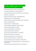 CNS Final Exam