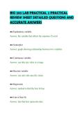 BIO 203 LAB PRACTICAL 2 PRACTICAL&NewLine;REVIEW SHEET DETAILED QUESTIONS AND&NewLine;ACCURATE ANSWERS