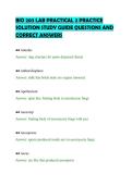 BIO 203 LAB PRACTICAL 2 PRACTICE&NewLine;SOLUTION STUDY GUIDE QUESTIONS AND&NewLine;CORRECT ANSWERS&NewLine;