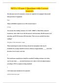 NETA 3 Exam 1 Questions with Correct&NewLine;Answers