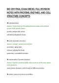 BIO 209 FINAL EXAM DREXEL FULL REVISION&NewLine;NOTES WITH PROTEINS&comma; ENZYMES&comma; AND CELL&NewLine;STRUCTURE CONCEPTS