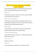 NHA CCMA Test 2 Questions with 100&percnt;&NewLine;Correct Answers