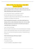 NHA CCMA Test Questions with 100&percnt;&NewLine;Correct Answers