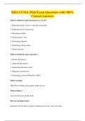 NHA CCMA 2026 Exam Questions with 100&percnt;&NewLine;Correct Answers