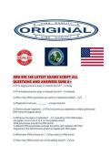 JMU BIO 140 LATEST EXAMS SCRIPT ALL QUESTIONS AND ANSWERS SURE 